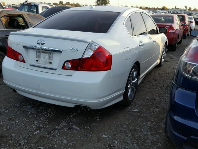 JNKBY01E16M207606 - 2006 INFINITI M45 BASE WHITE photo 4