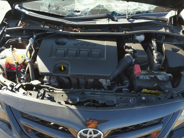 5YFBU4EE9DP156302 - 2013 TOYOTA COROLLA BA BLACK photo 7