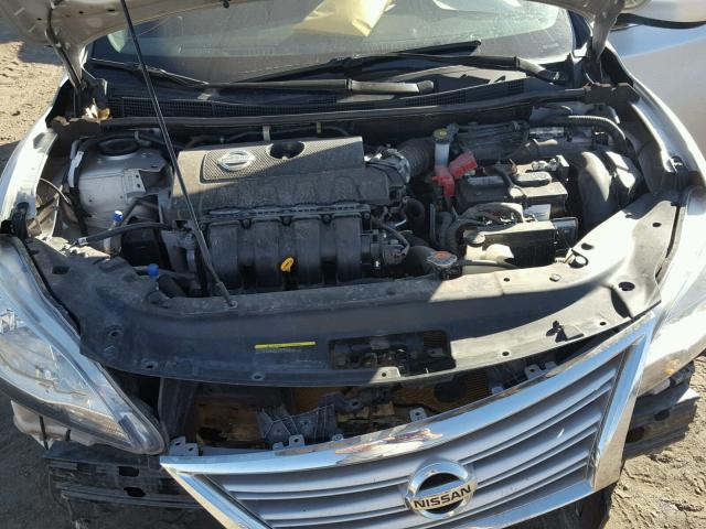 3N1AB7APXFY241617 - 2015 NISSAN SENTRA S SILVER photo 7