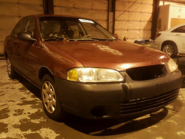 3N1CB51D83L776800 - 2003 NISSAN SENTRA XE RED photo 1