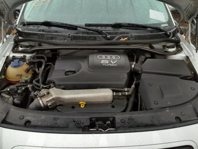 TRUTC28N421014728 - 2002 AUDI TT SILVER photo 7