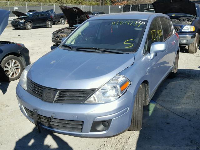 3N1BC13E19L441037 - 2009 NISSAN VERSA S BLUE photo 2