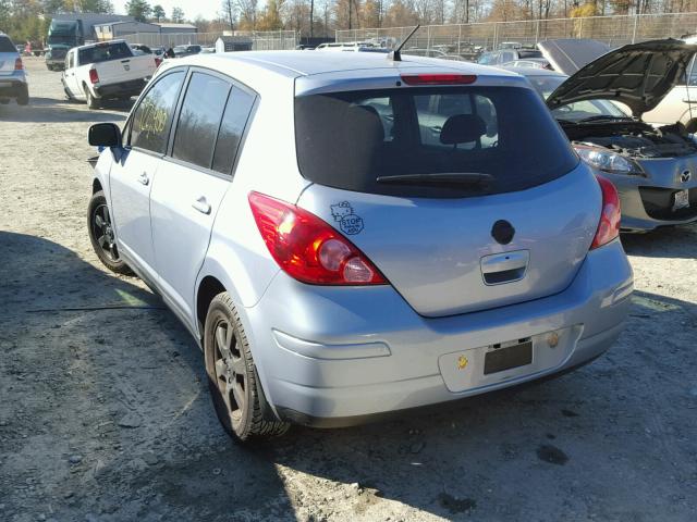 3N1BC13E19L441037 - 2009 NISSAN VERSA S BLUE photo 3