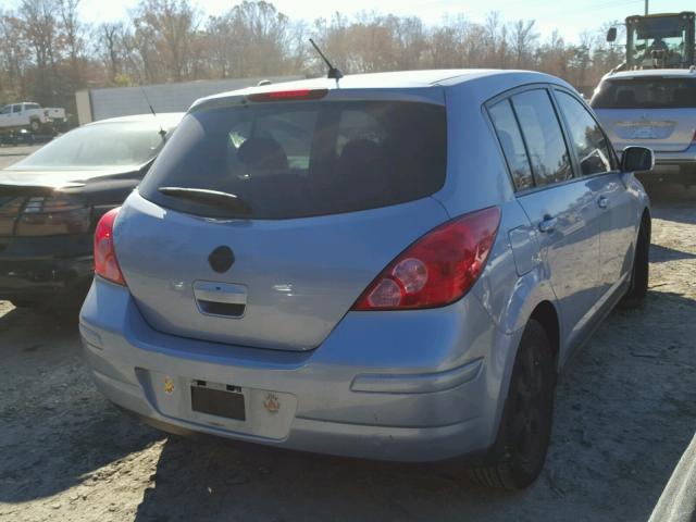 3N1BC13E19L441037 - 2009 NISSAN VERSA S BLUE photo 4