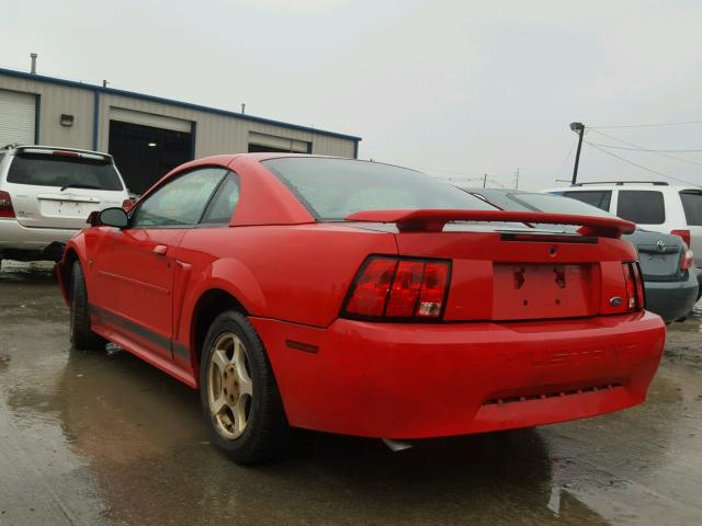 1FAFP40452F204802 - 2002 FORD MUSTANG RED photo 3