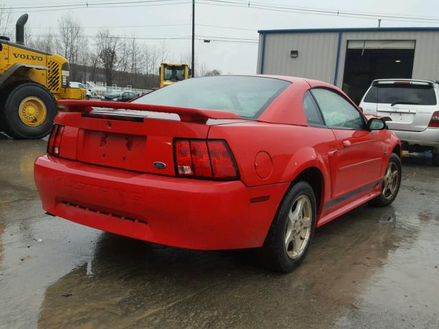 1FAFP40452F204802 - 2002 FORD MUSTANG RED photo 4