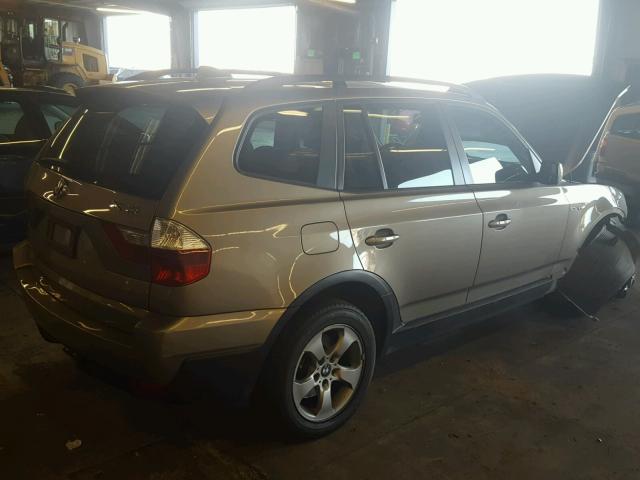 WBXPC93467WF06132 - 2007 BMW X3 3.0SI TAN photo 4