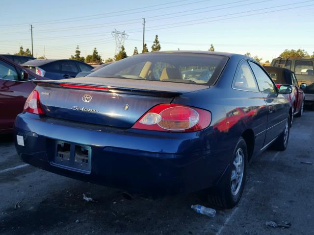 2T1CE22P02C003705 - 2002 TOYOTA CAMRY SOLA BLUE photo 4