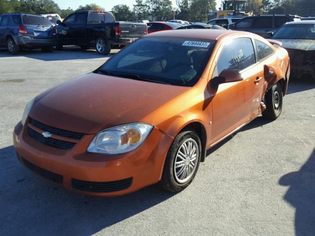 1G1AL15F977279215 - 2007 CHEVROLET COBALT LT ORANGE photo 2