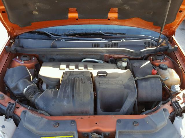 1G1AL15F977279215 - 2007 CHEVROLET COBALT LT ORANGE photo 7