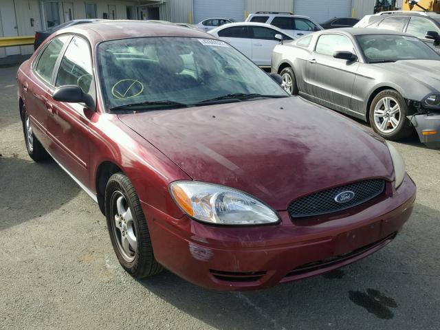 1FAFP53U75A195913 - 2005 FORD TAURUS SE MAROON photo 1