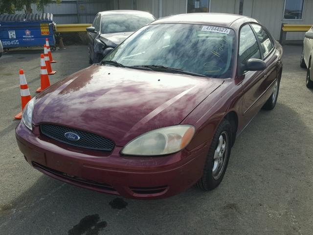 1FAFP53U75A195913 - 2005 FORD TAURUS SE MAROON photo 2