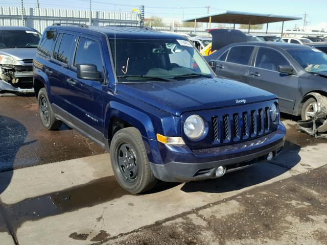 1C4NJPBA3GD562186 - 2016 JEEP PATRIOT SP BLUE photo 1