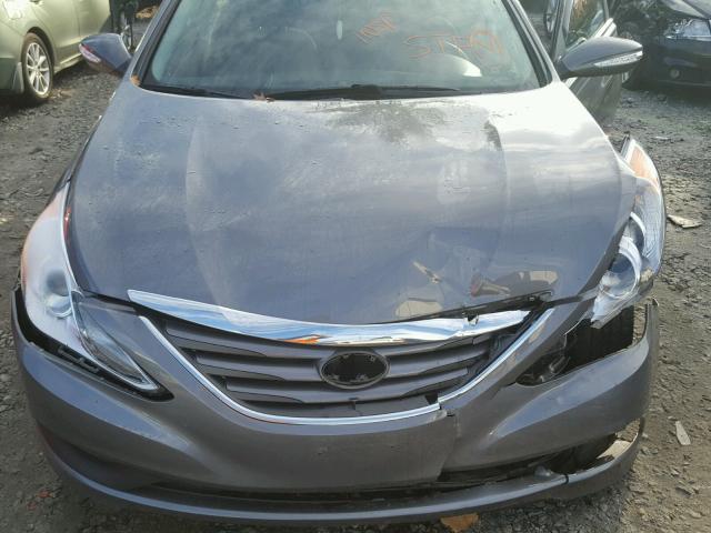 5NPEB4AC7EH829626 - 2014 HYUNDAI SONATA GLS GRAY photo 7