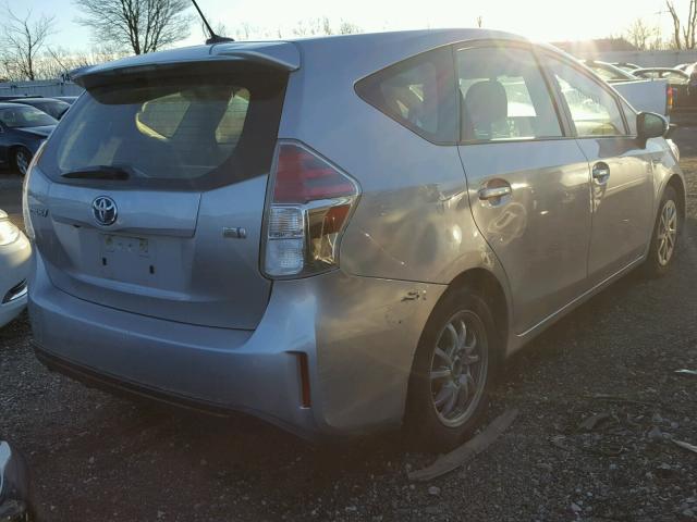 JTDZN3EUXGJ047594 - 2016 TOYOTA PRIUS V SILVER photo 4