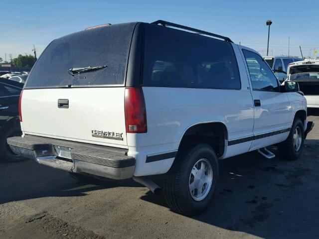 3GNEC18R9VG106642 - 1997 CHEVROLET TAHOE C150 WHITE photo 4