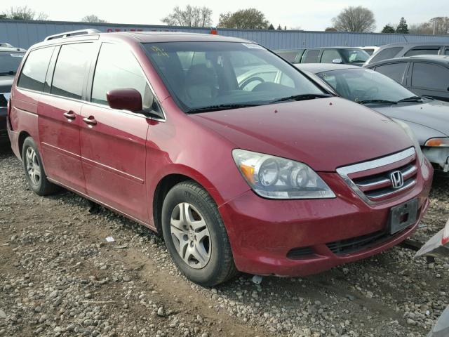 5FNRL386X6B432520 - 2006 HONDA ODYSSEY EX MAROON photo 1