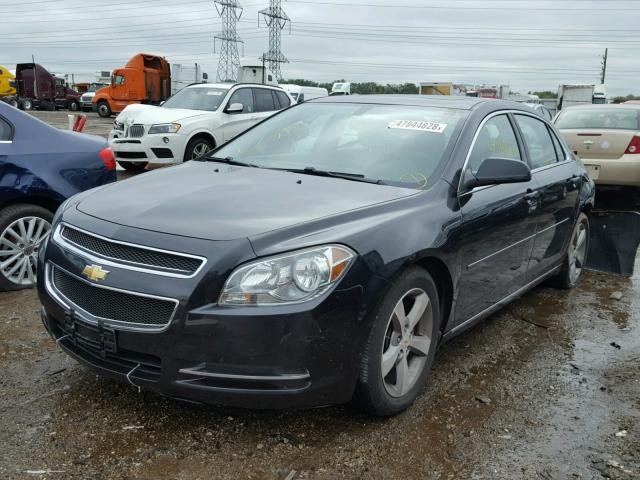 1G1ZC5E17BF249157 - 2011 CHEVROLET MALIBU 1LT BLACK photo 2