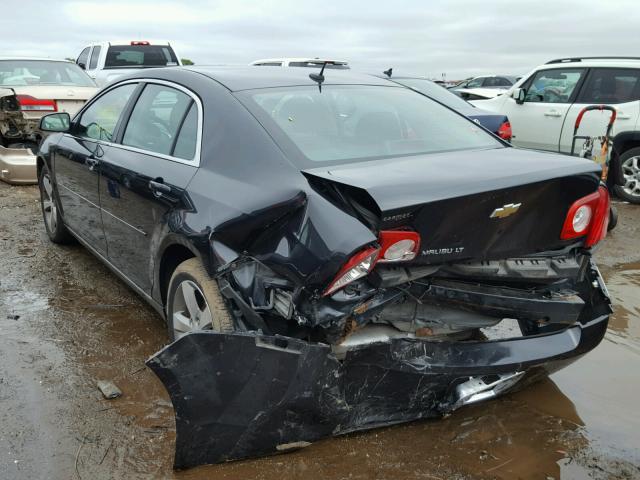 1G1ZC5E17BF249157 - 2011 CHEVROLET MALIBU 1LT BLACK photo 3