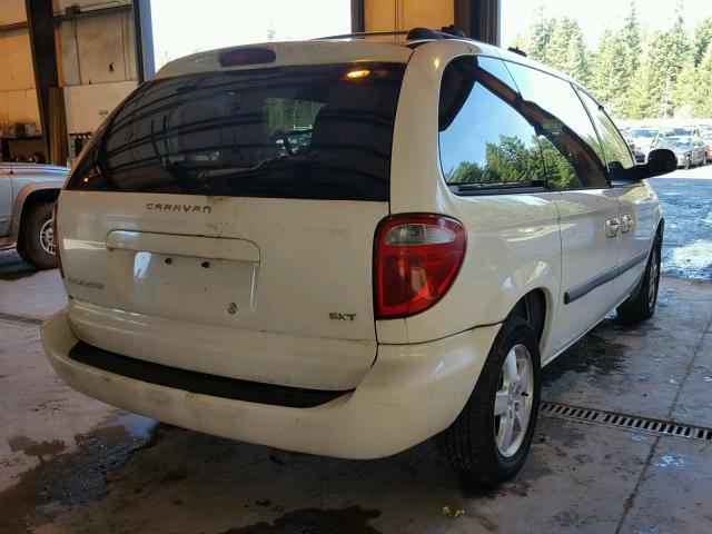 1D4GP45R35B137456 - 2005 DODGE CARAVAN SX WHITE photo 4