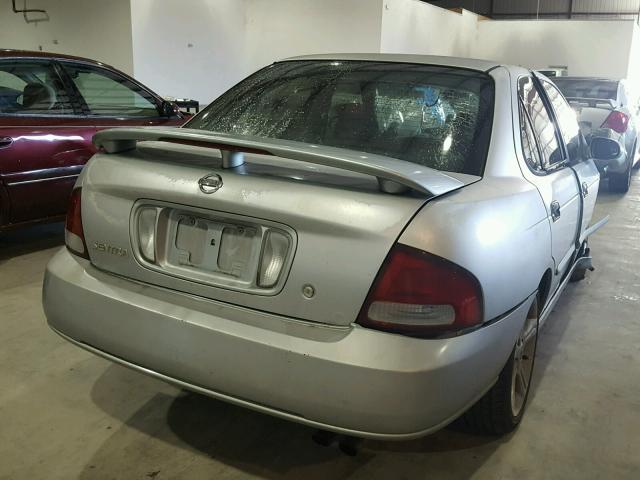 3N1AB51D32L705378 - 2002 NISSAN SENTRA SE- SILVER photo 4