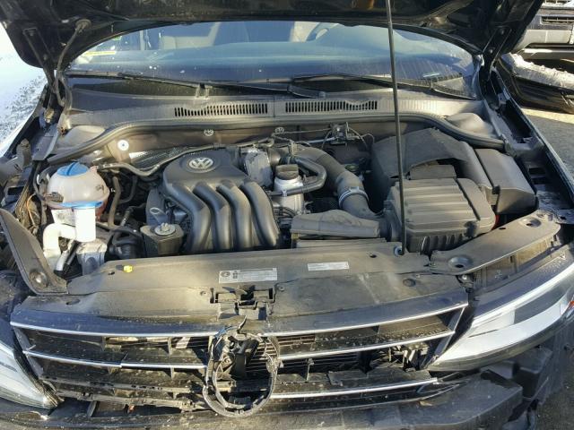 3VW2K7AJ3FM259054 - 2015 VOLKSWAGEN JETTA BASE BLACK photo 7