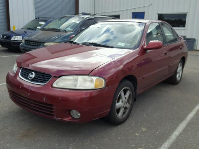 3N1CB51D23L813064 - 2003 NISSAN SENTRA XE MAROON photo 2