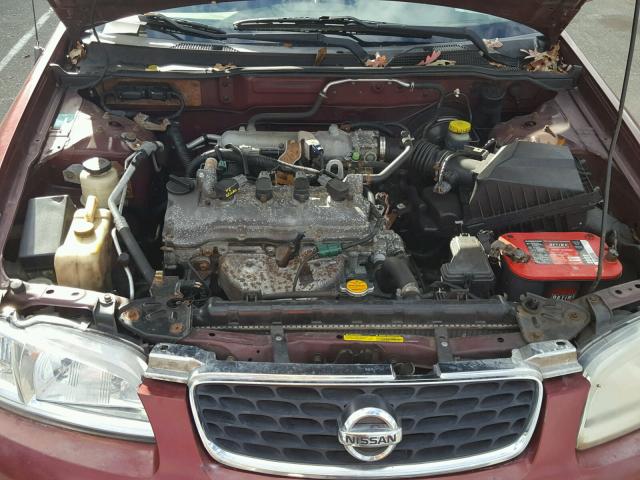 3N1CB51D23L813064 - 2003 NISSAN SENTRA XE MAROON photo 7