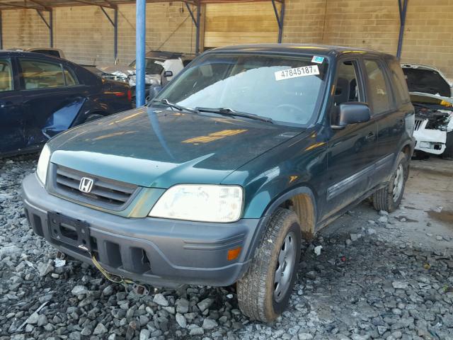 JHLRD1848XC072682 - 1999 HONDA CR-V LX GREEN photo 2