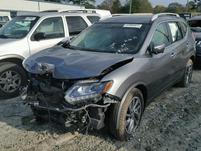 5N1AT2MT6FC829086 - 2015 NISSAN ROGUE S GRAY photo 2