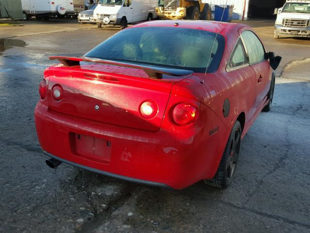 1G1AM15B077369508 - 2007 CHEVROLET COBALT SS RED photo 4
