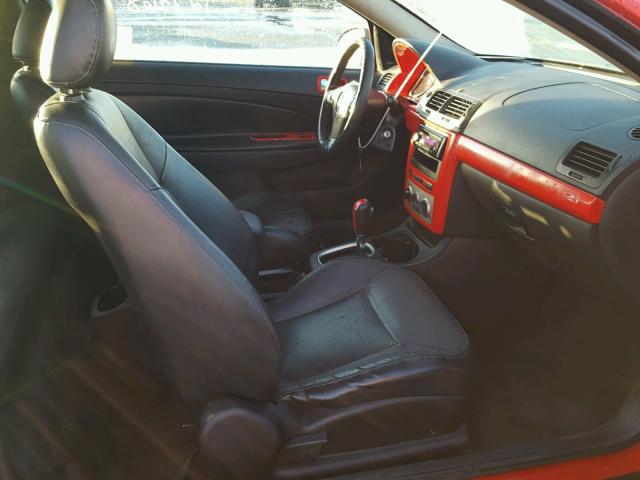 1G1AM15B077369508 - 2007 CHEVROLET COBALT SS RED photo 5