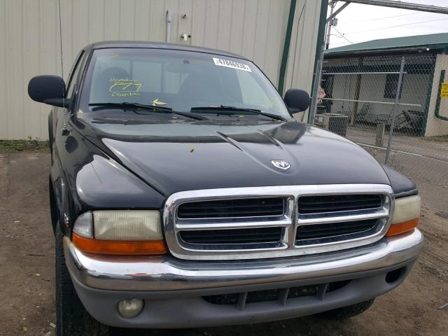 1B7GG22Y7XS152123 - 1999 DODGE DAKOTA BLACK photo 9