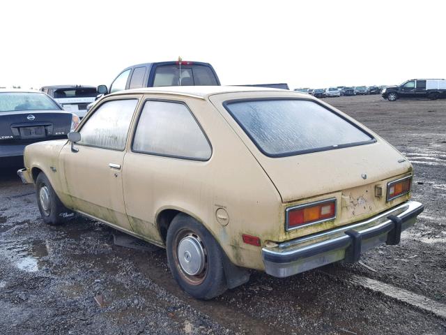 1B0816Y239667 - 1976 CHEVROLET CHEVETTE TAN photo 3