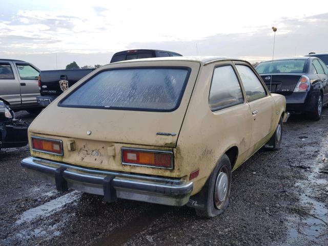 1B0816Y239667 - 1976 CHEVROLET CHEVETTE TAN photo 4