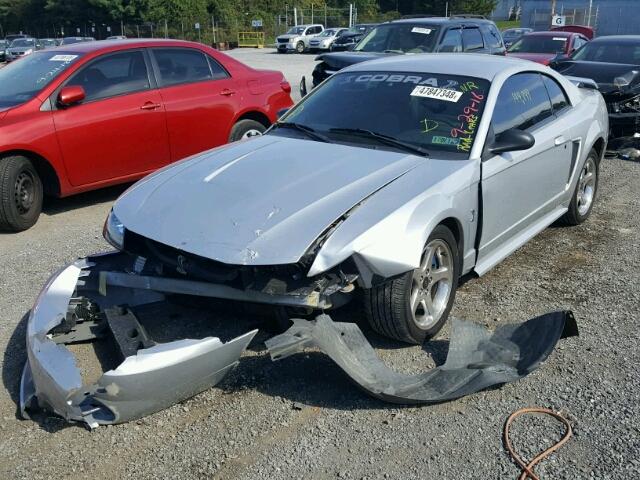 1FAFP47V71F191404 - 2001 FORD MUSTANG CO SILVER photo 2