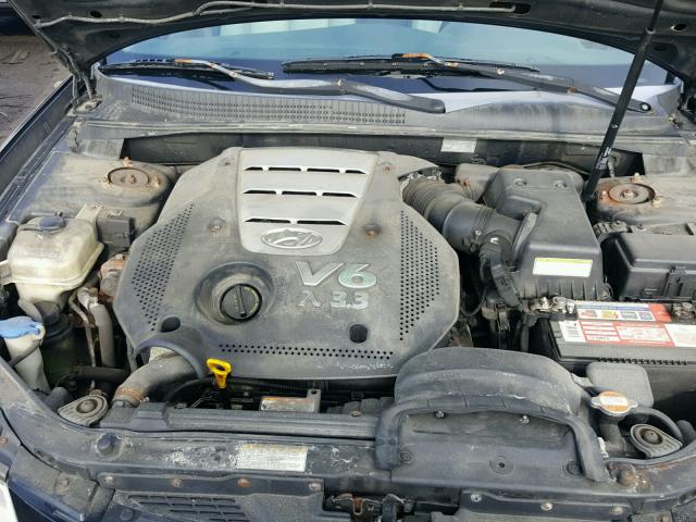 5NPEU46F66H001954 - 2006 HYUNDAI SONATA BLACK photo 7