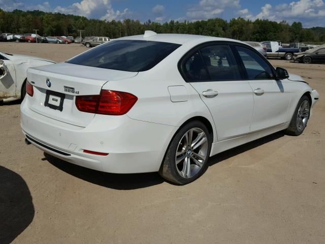 WBA3D5C58EF147223 - 2014 BMW 328 D WHITE photo 4