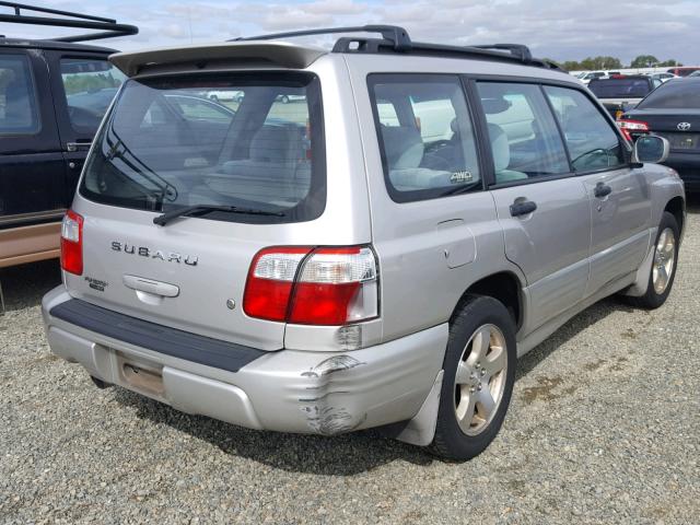JF1SF656X1G735221 - 2001 SUBARU FORESTER S SILVER photo 4