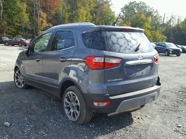 MAJ6P1WL4JC195068 - 2018 FORD ECOSPORT T GRAY photo 3