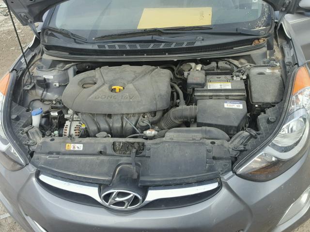 KMHDH4AE7CU314166 - 2012 HYUNDAI ELANTRA GL GRAY photo 7