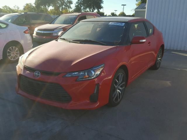 JTKJF5C7XFJ004822 - 2015 TOYOTA SCION TC 红色 照片 2
