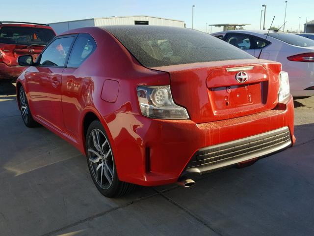 JTKJF5C7XFJ004822 - 2015 TOYOTA SCION TC 红色 照片 3