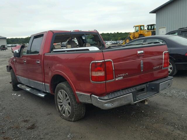 5LTPW18577FJ01298 - 2007 LINCOLN MARK LT RED photo 3