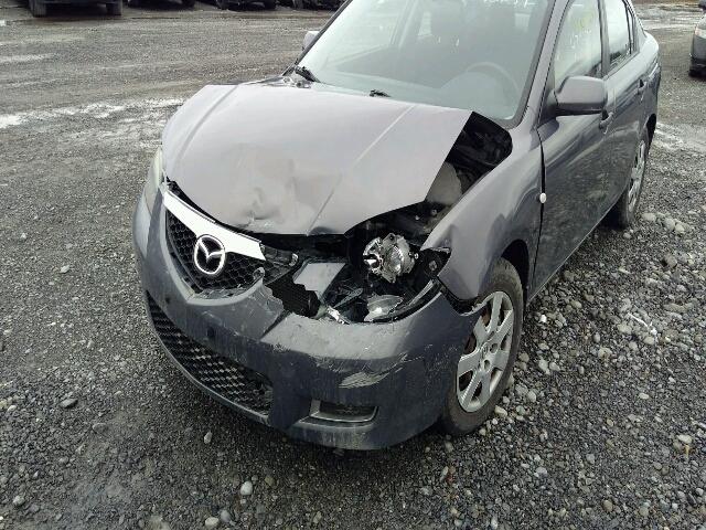 JM1BK32F981857834 - 2008 MAZDA 3 I GRAY photo 9