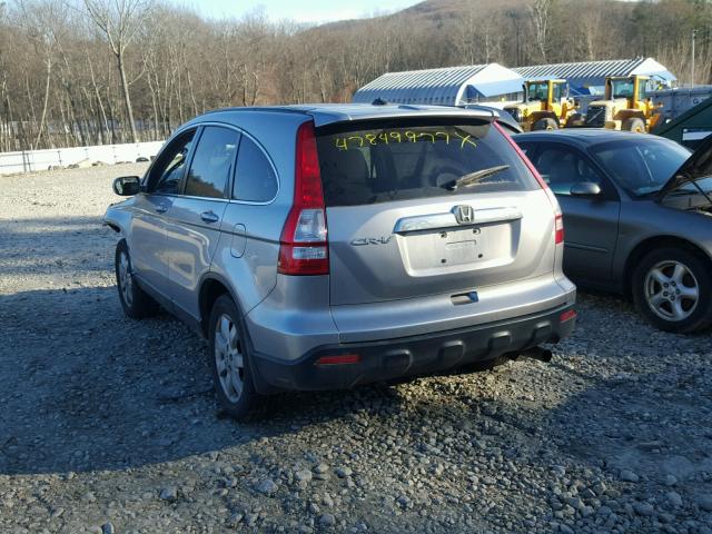 JHLRE48737C044748 - 2007 HONDA CR-V EXL SILVER photo 3