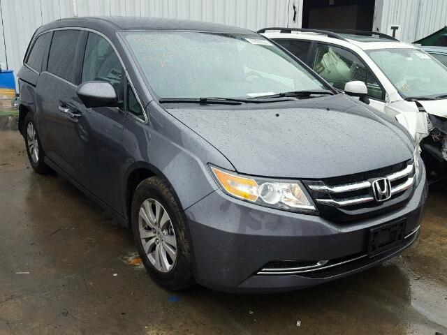 5FNRL5H4XGB103876 - 2016 HONDA ODYSSEY EX GRAY photo 1