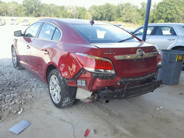 1G4GD5E35CF356346 - 2012 BUICK LACROSSE P RED photo 3