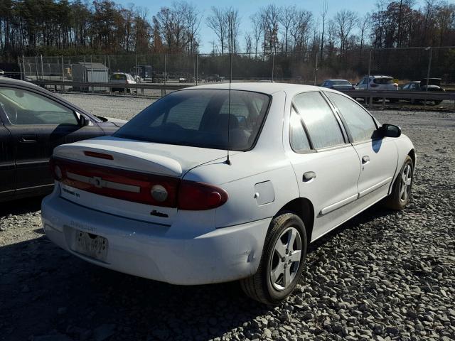 1G1JF52F637233404 - 2003 CHEVROLET CAVALIER L WHITE photo 4