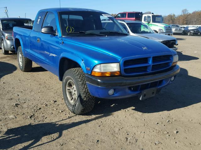 1B7GG22Y8WS751613 - 1998 DODGE DAKOTA BLUE photo 1